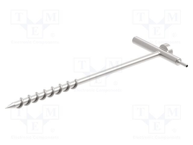 Probe: for measuring earth resistance; silver; 0.42mm; thread