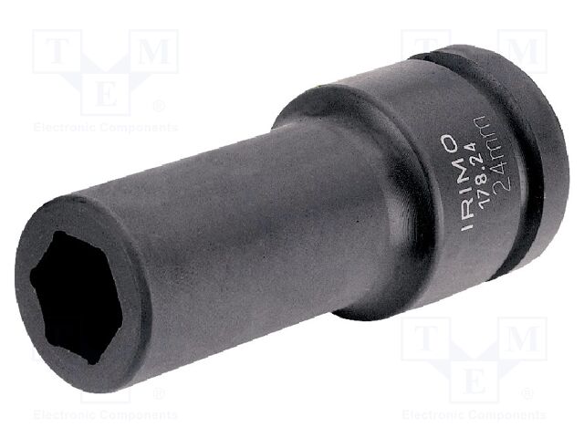 Cap; 6-angles,socket spanner,impact; HEX 24mm; 1"; 90mm; long