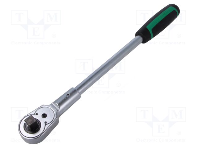 Rattle; 1/2"; 380mm; Teeth: 36; bi-component plastic handles