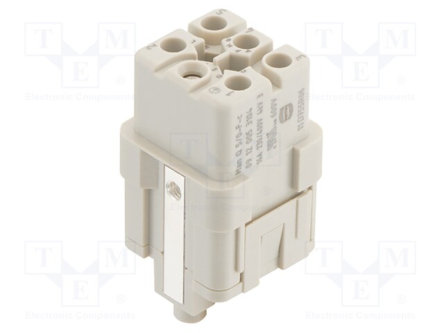 HEAVY DUTY CONN, INSERT, RCPT, 5+PE POS