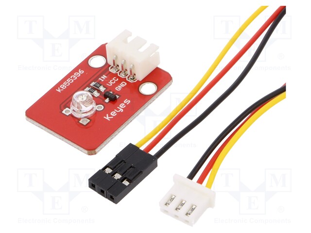 Module: LED; 2÷2.5VDC; Dim: 31x21mm; Application: ARDUINO; ØLED: 3mm