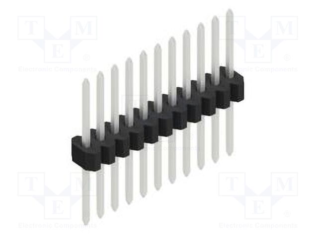 Connector: pin strips; pin header; male; PIN: 11; 1.27mm; THT; 1x11