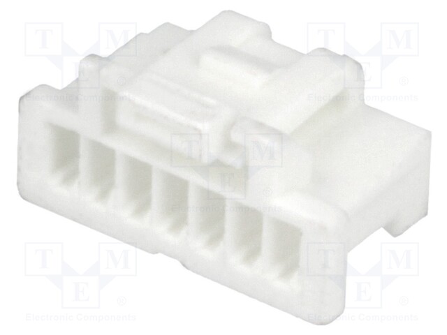 Plug; wire-board; female; Pico-Clasp; 1mm; PIN: 7; w/o contacts
