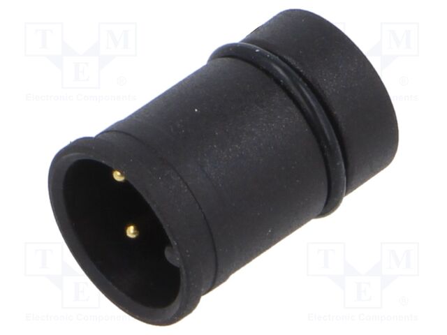 Connector: M12; contact insert; male; PIN: 3; 250V; 4A; IP67