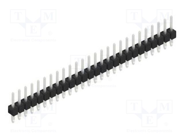 Connector: pin strips; pin header; male; PIN: 26; 2.54mm; THT; 1x26
