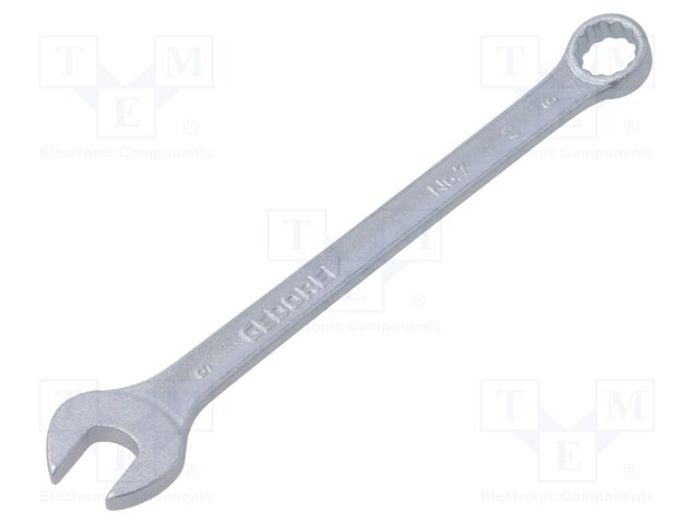 Wrench; combination spanner; 9mm; tool steel; thin; 7 MM; L: 130mm