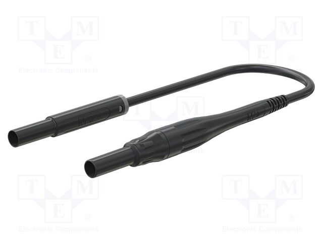 Test lead; 8A; insulated; Urated: 1kV; Len: 1.5m; black