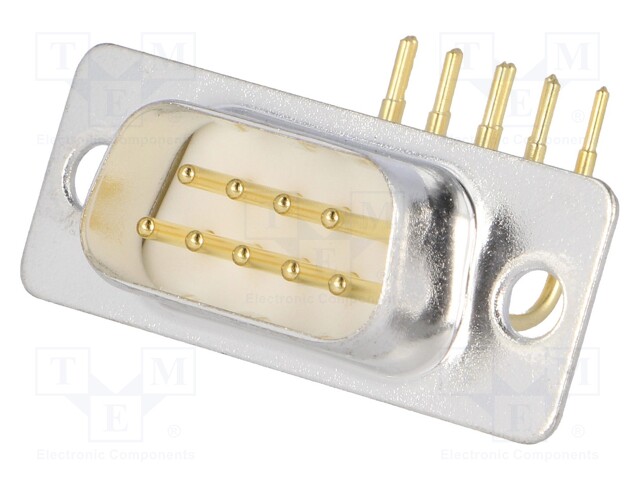 D-Sub; PIN: 9; socket; male; without cover,9,4mm standard; THT