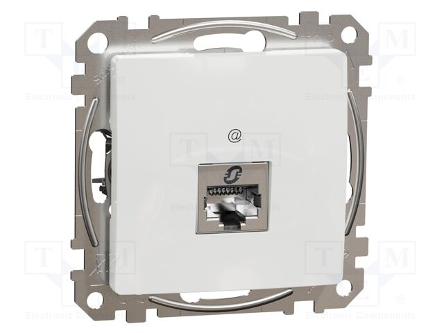 Data socket; IP20; plaster embedded,in mounting box; white