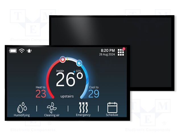 Display: TFT; 10.1"; 1024x600; Illumin: LED; 235x143mm; RGB