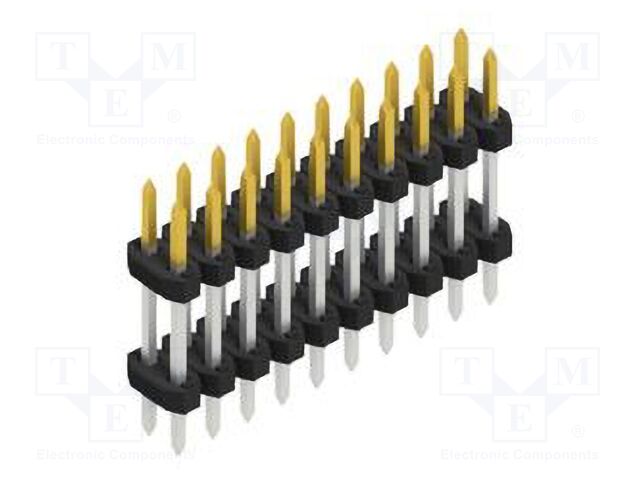 Connector: pin strips; pin header; male; PIN: 20; 2mm; THT; 2x10