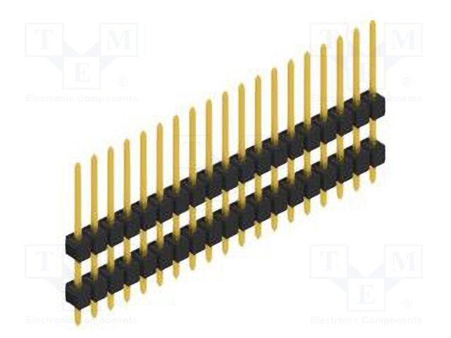 Connector: pin strips; pin header; male; PIN: 19; 2.54mm; THT; 1x19