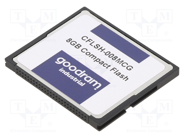 Memory card; industrial; Compact Flash,MLC; 8GB; 0÷70°C