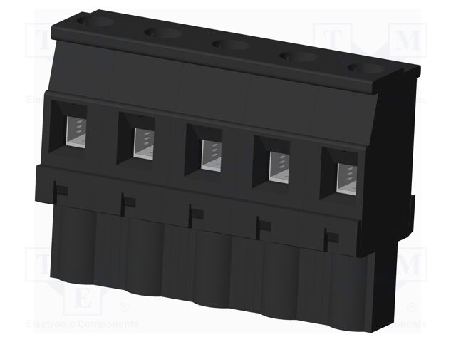 Connector: pluggable terminal block; plug; female; angled 90°