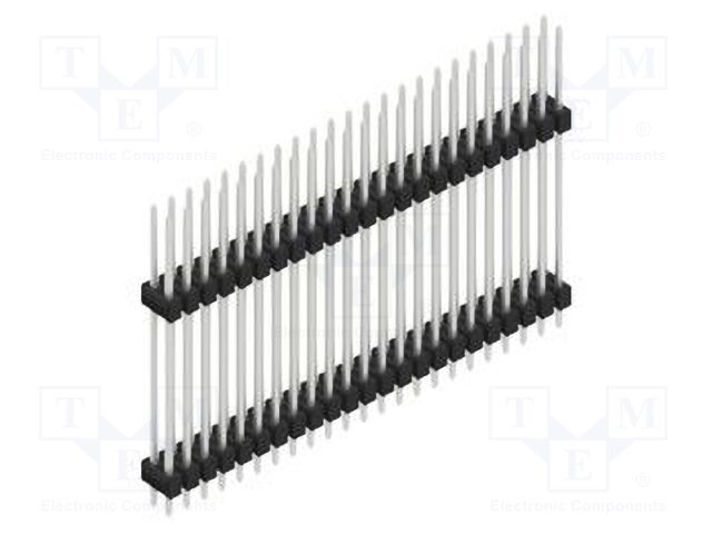 Connector: pin strips; pin header; male; PIN: 46; 2.54mm; THT; 2x23
