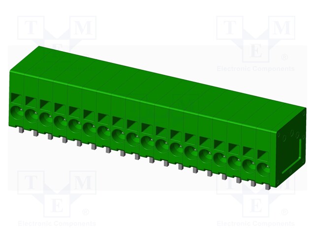 Connector: PCB terminal block; terminal; Plating: tinned; on PCBs