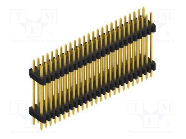 Connector: pin strips; pin header; male; PIN: 50; 1.27mm; THT; 2x25