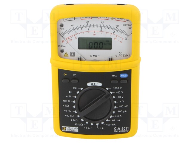 Analogue multimeter; LCD (4000),analogue,with a backlit; 500g