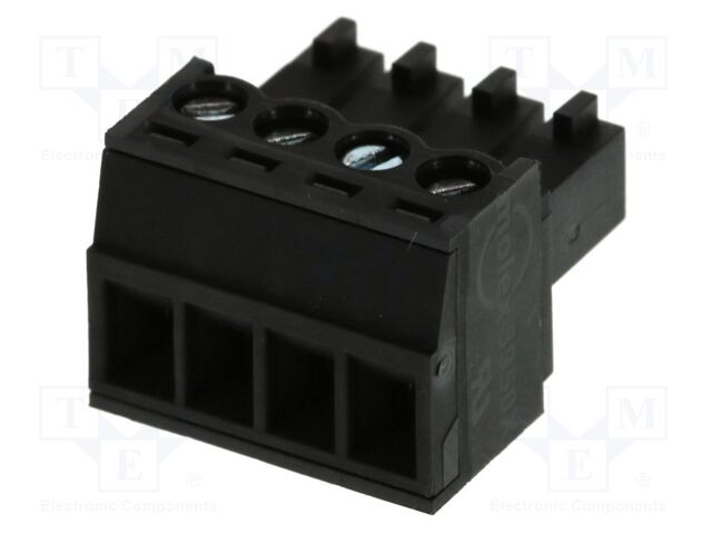 3.5MM EURO PLUG RA BLK 4CKT