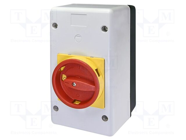 Switch housing; IP55; red-yellow