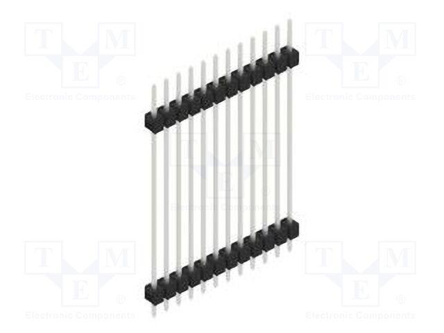 Connector: pin strips; pin header; male; PIN: 12; 2.54mm; THT; 1x12