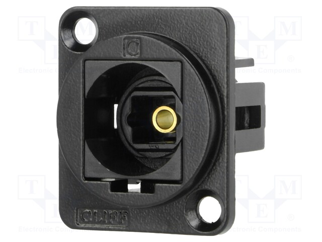 Connector: fiber optic; coupler; Toslink socket,both sides