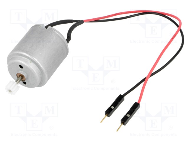 Motor: DC; without gearbox; 1÷3VDC; 800mA; Shaft: smooth; 6600rpm
