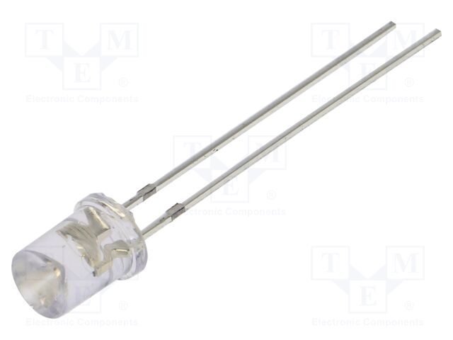 LED; blue; 5mm; 220mcd; 120°; Front: recessed; 5VDC; No.of term: 2