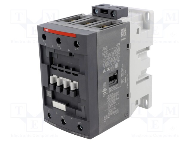 Contactor: 3-pole; NO x3; 48÷130VAC; 48÷130VDC; 96A; DIN,on panel