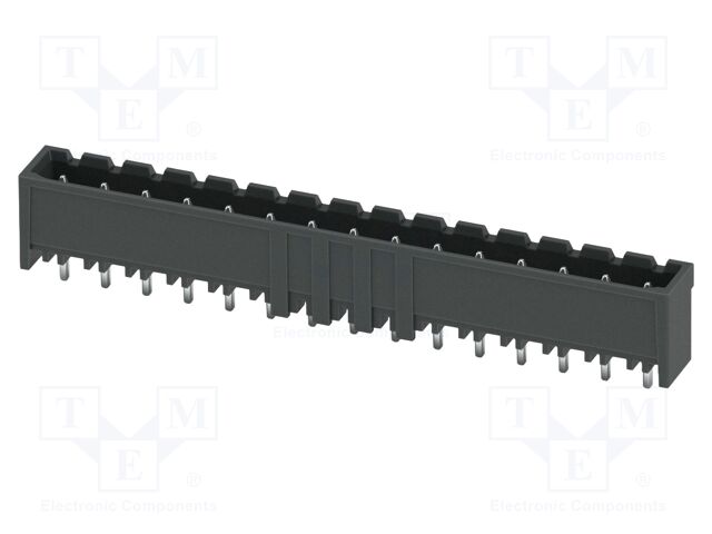 PCB headers, nominal cross section: 2.5 mm2, color: black, n