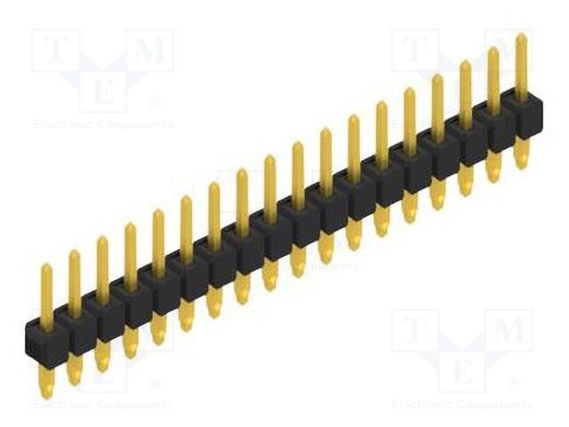 Connector: pin strips; pin header; male; PIN: 18; 2.54mm; THT; 1x18