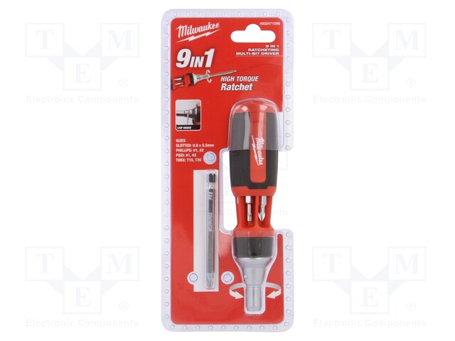 Kit: screwdriver; Phillips,Pozidriv®,slot,Torx®; short