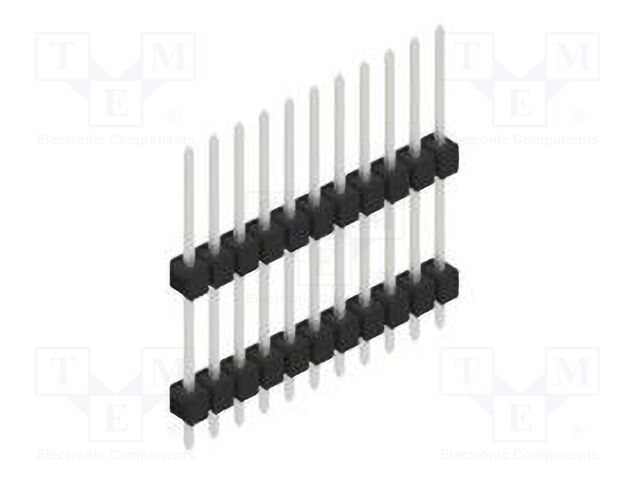 Connector: pin strips; pin header; male; PIN: 11; 2.54mm; THT; 1x11