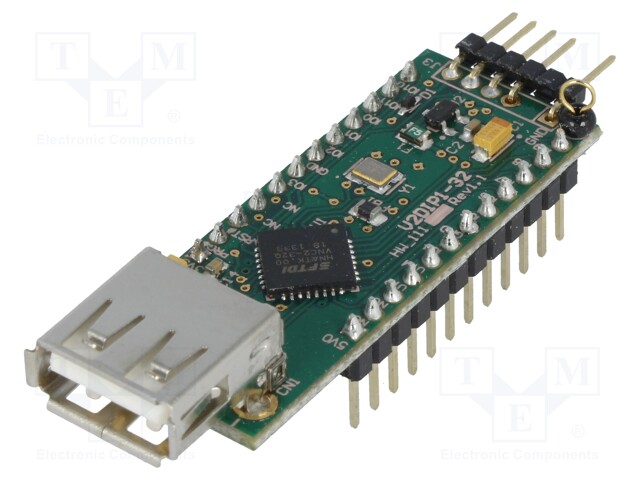 Module: USB; USB; DIP24,USB A; 3,3VDC 200mA; DIP Vinculum II; 5VDC