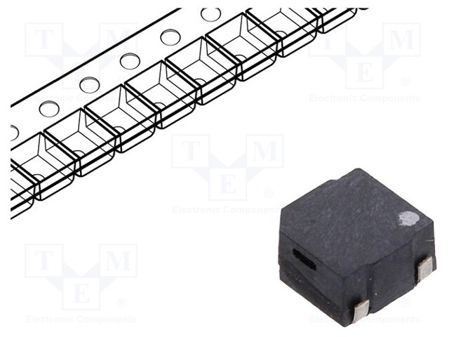 Sound transducer: elektromagnetic alarm; SMD; 4000Hz; 100mA; 12Ω