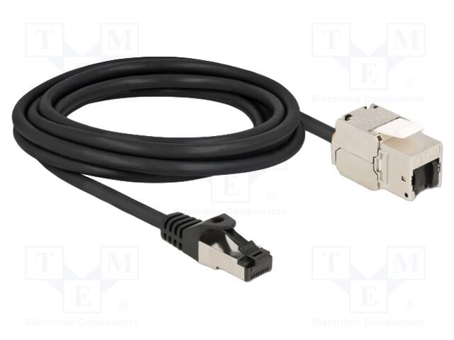 Extender Ethernet; S/FTP; Cat: 6a; RJ45 socket,RJ45 plug; 3m; PVC