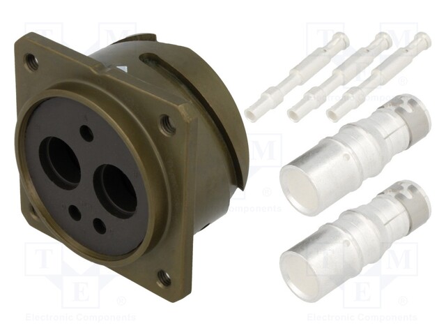 Connector: circular; VG95234; socket; female; PIN: 5(2+3); crimped