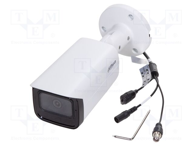 IP CCTV camera; compact; Dim: 244.1x90.4x90.4mm; IP67; Angle: 87°