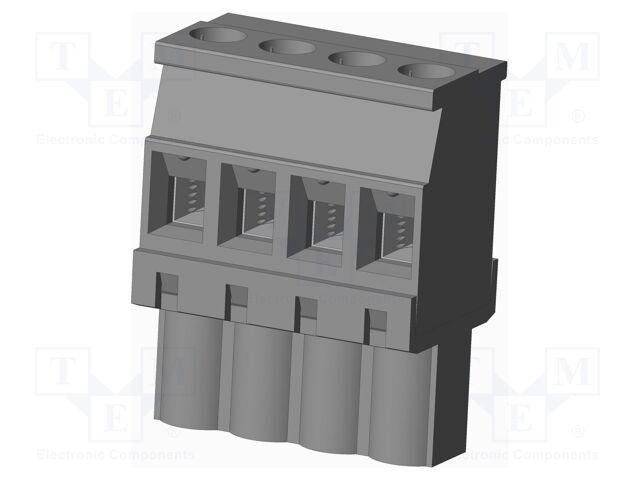 Connector: pluggable terminal block; plug; female; angled 90°