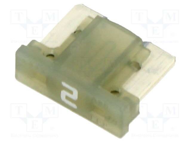 Fuse: fuse; 2A; 58VDC; medium time-lag; automotive; 10.9x8.4x3.8mm