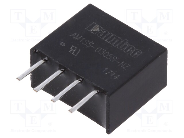 Converter: DC/DC; 1W; Uin: 2.97÷3.63V; 5VDC; Iout: 200mA; SIP4; 1.2g