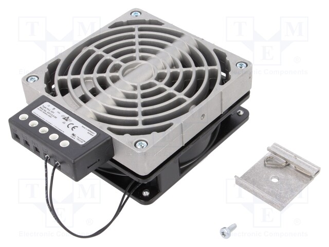 Blower heater; 200W; IP20; for DIN rail mounting; 119x151x47mm