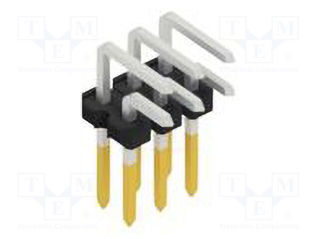 Connector: pin strips; pin header; male; PIN: 6; 2.54mm; THT; 2x3