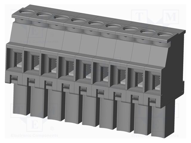 Connector: pluggable terminal block; plug; female; angled 90°
