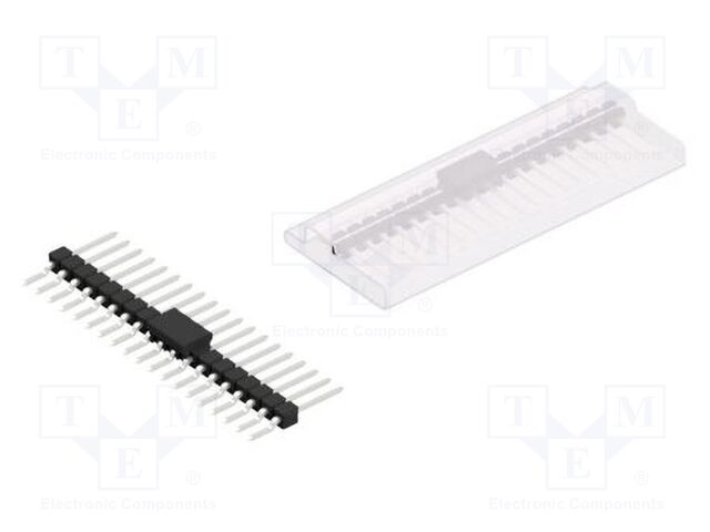 Connector: pin strips; pin header; male; PIN: 19; 2.54mm; SMT; 1x19