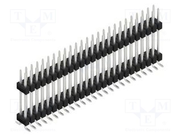Connector: pin strips; pin header; male; PIN: 50; 2.54mm; SMT; 2x25