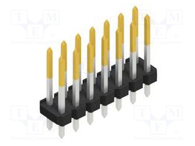 Connector: pin strips; pin header; male; PIN: 14; 2.54mm; THT; 2x7