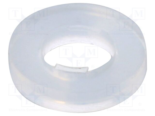 Washer; round,with protection; D=5mm; h=1mm; polyamide