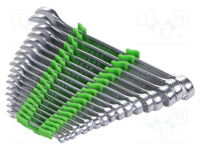 Tools set: keys; combination spanner; 17pcs.