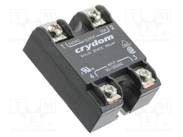 Relay: solid state; Ucntrl: 18÷36VAC; 25A; 24÷280VAC; -40÷80°C